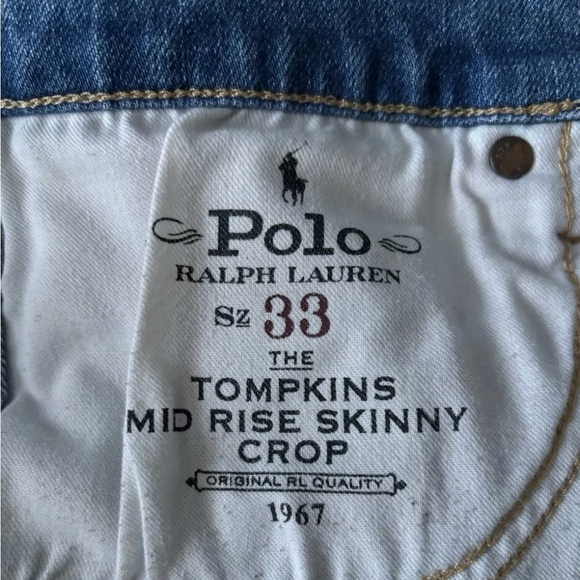 Polo Ralph Lauren Jeans Women’s Size 33 Skinny Crop - Picture 8 of 8